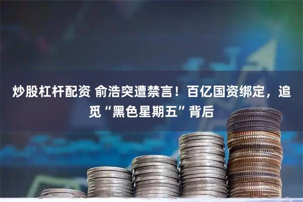 炒股杠杆配资 俞浩突遭禁言！百亿国资绑定，追觅“黑色星期五”背后